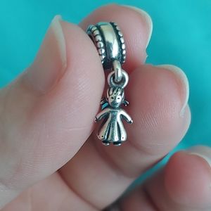 Adorable little girl pandora charm